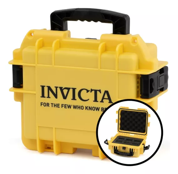 Estuche De Impacto Invicta Dc3/ltyel/ 3 Slot Light Amarillo