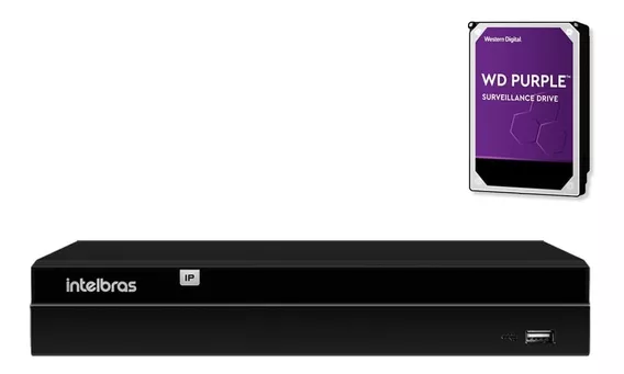 Nvr Gravador De Vídeo Ip Intelbras Nvd 1416 4k 16 Canais 2tb