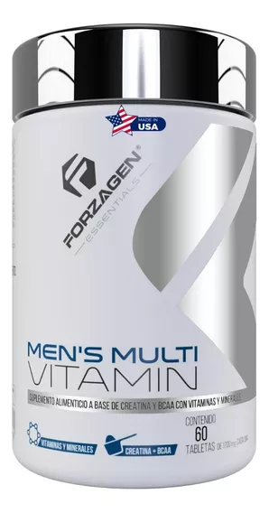 Forzagen Essentials Mens Multivitamin 60 Tabs | Vitaminas Sabor Sin sabor