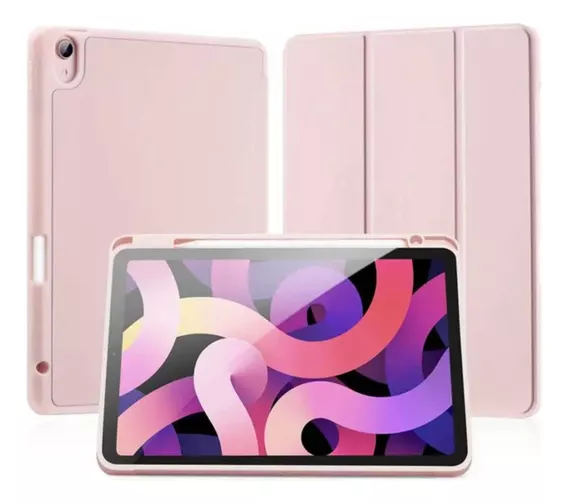 Capa Case Anti Impacto Rosa Para iPad Air 5 - 10.9 Polegadas