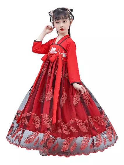 Vestido Hanfu Para Niños Japoneses Y Coreanos De 3-12 Tonela