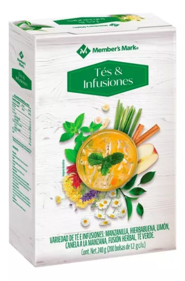 Tés & Infusiones Member's Mark Sabores Surtidos 200 Pzas