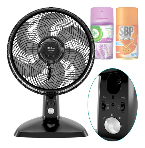 Ventilador De Mesa Turbo 160w Com Difusor De Repelente Aroma