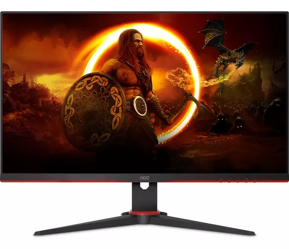 Monitor Gamer Aoc 27g2e1 Preto/vermelho, Full Hd, 100hz Leia