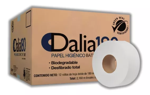 Papel Higienico Dalia 180 Mts. Hd Fapsa 12 Rollos