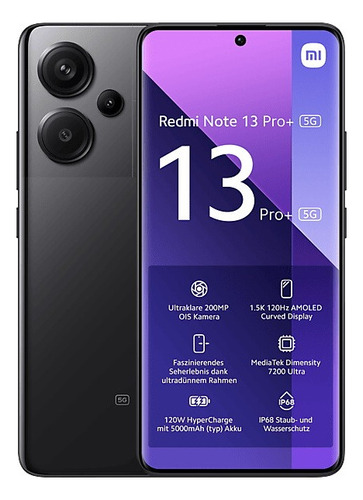 Xiaomi Redmi Note 13 Pro+ 5g Dual Sim 256gb Preto 8gb +brind