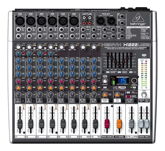 Console Behringer X1222USB Xenyx de mistura 100V/240V