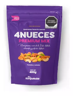 Nueces Mixtas 400 G Almendra Pistache Nuez Pecana Nuez India