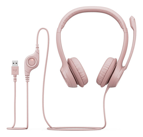 Headset H390 Usb Rose Logitech