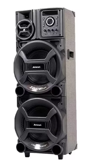 Caixa De Som Amplificada Amvox Pesadão 2200w Rms Aca220