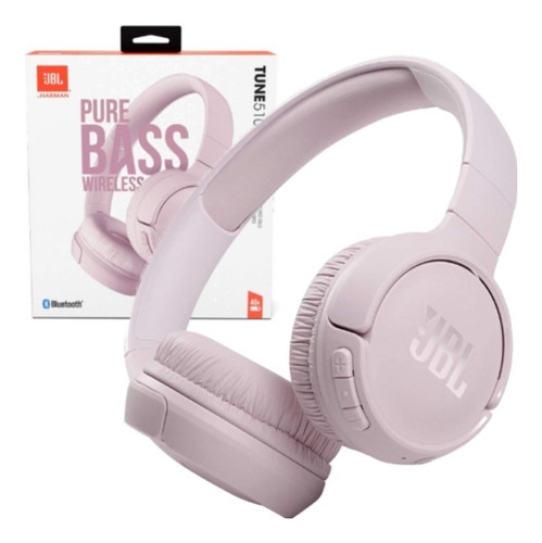 Fone De Ouvido On-ear Sem Fio Jbl Tune 510bt Rosa Original