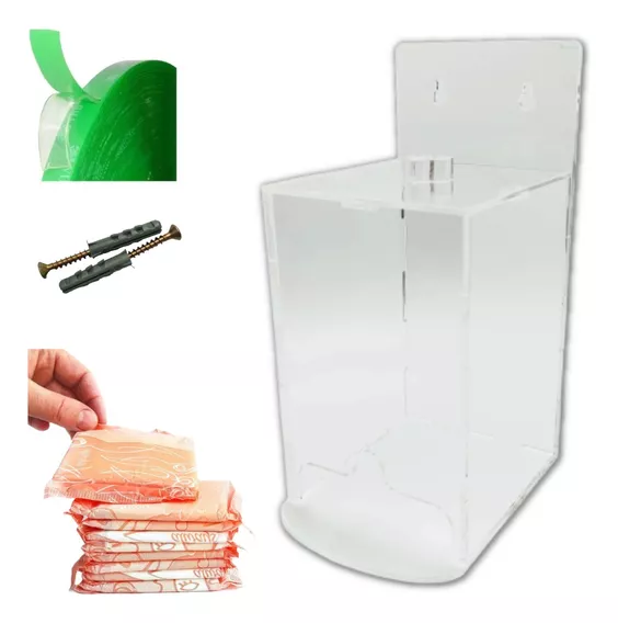 Organizador Porta Absorvente Acrílico Transparente Banheiro