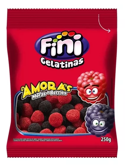 Bala Gel Fini Amoras 250gr Amora