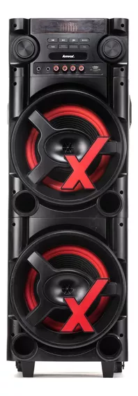 Caixa De Som Amplificada Amvox Aca1000 Bluetooh Woofer De 8