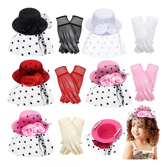 Chunyin Tea Party Sombreros Para Niñas Pequeñas Mini Sombrer