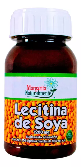 Lecitina De Soya 1200 Mg 100 Caps Margarita Naturalmente