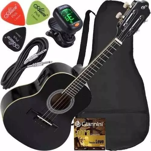 Cavaco Cavaquinho Elétrico Giannini Cs-14 Ep Bk Preto Cabo