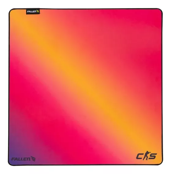 Mousepad Gamer Fallen Cs Fade Ice C/ Infusão De Vidro Super Rápido Grande 45x45cm