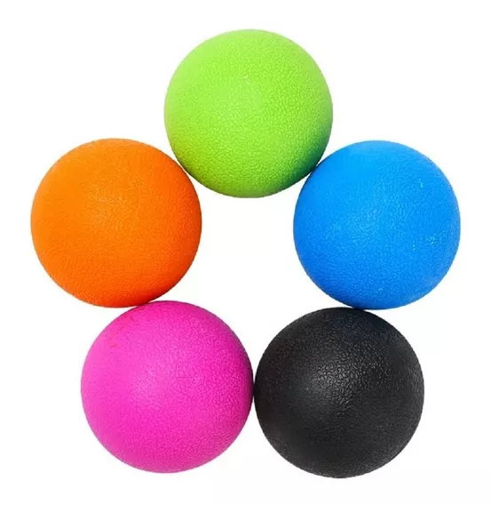 Bola De Massagem Para Liberação Miofascial Lacrosse Pro 65mm Cor Azul