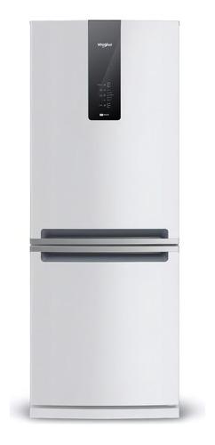 Heladera con freezer inverter Whirlpool  WRE57D2 color blanco con capacidad de 443L 220V