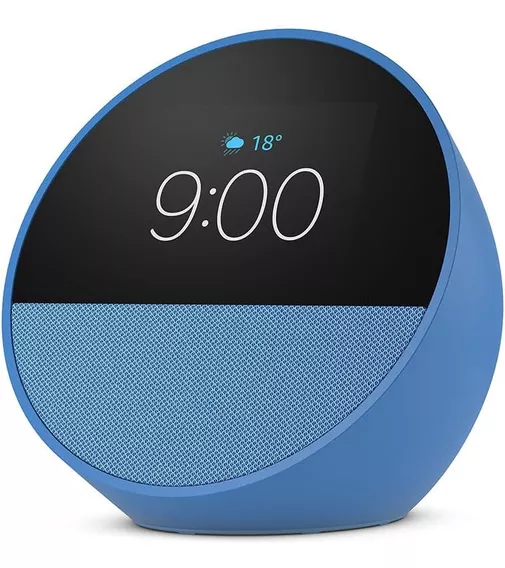 Alto-falante Inteligente Amazon Echo Spot 2024, Cor Azul