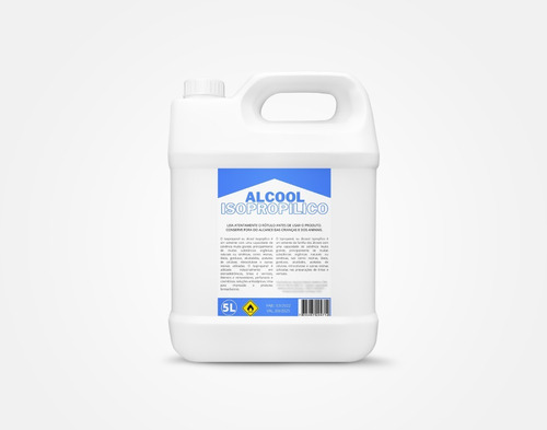 Álcool Isopropílico 99,8% 5l Limpa Placa Eletrônica Telas 