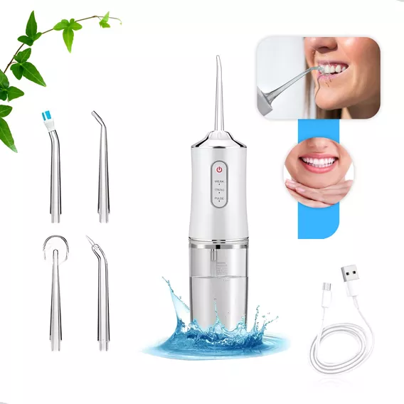 Irrigador Bucal Elétrico Limpador Dentes Gengiva Jato D Água Cor Branco 110v/220v