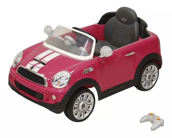 Carro Eléctrico Montable Mini Cooper Cp 1215 A Rosa Prinsel