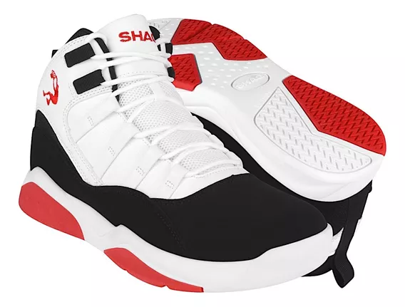 Tenis Shaq Hombre Full Press Simipiel Blanco 857026