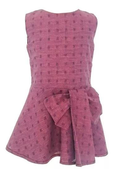 Vestido Falda Circular Con Detalle De Moño En Cadera