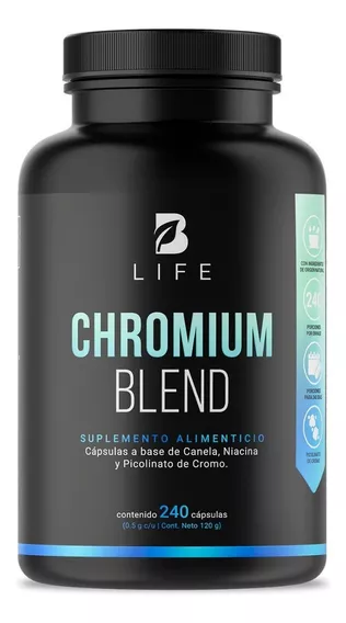 Picolinato De Cromo De 240 Cápsulas Chromium Blend B Life