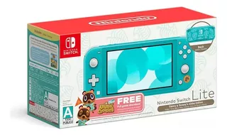 Nintendo Switch Lite Animal Crossing Color Turquesa