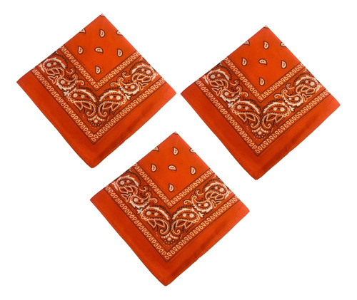 Paliacates Pañuelos Bandanas X3 Naranja 