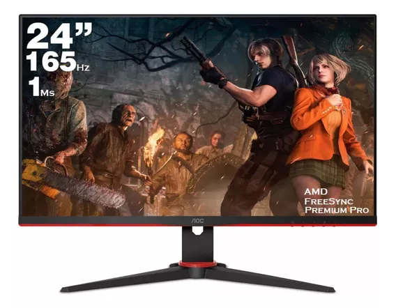 Monitor Gamer Aoc Viper 24'' Full Hd 165hz 1ms 24g2se