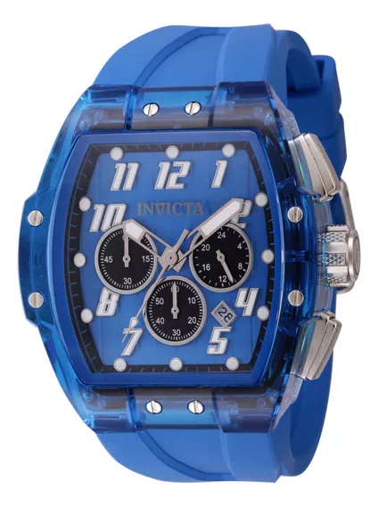 Reloj Invicta 45484 Azul Hombres Correa Azul acero Bisel Azul acero Fondo Azul acero