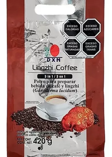 DXN Orgánico lingzhi coffee 3 en 1 café y crema con ganoderma 20 sobres de 21g