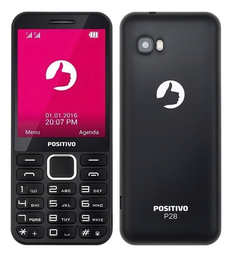 Celular Positivo P28 24 MB / 32MB RAM - Preto 