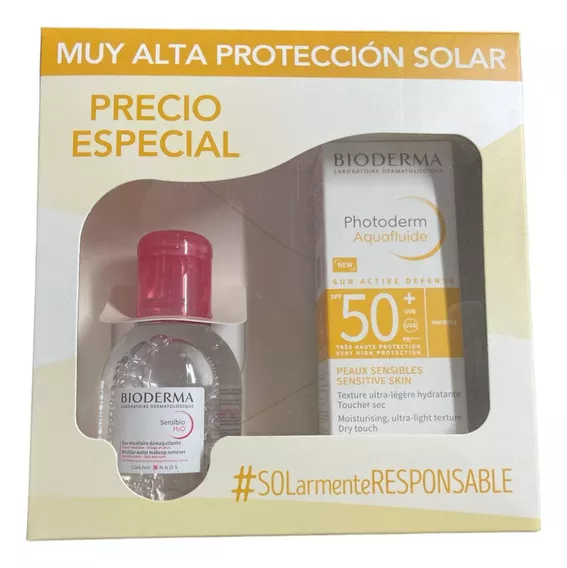 Protector solar Bioderma  Photoderm Aquafluide 50FPS  en crema
