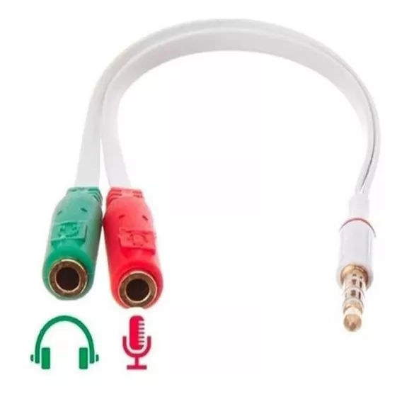 Cabo Adaptador P3 (p2 Combo) P/ Fone E Microfone Headset