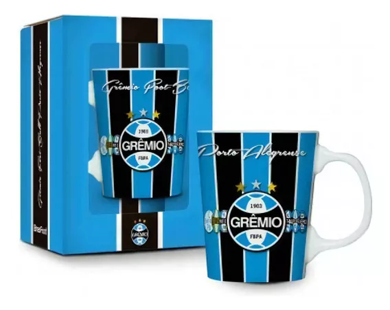 Caneca Porcelana Premium Grêmio