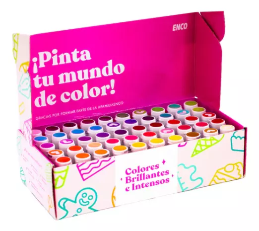 Enco Comestibles colorante Gel multicolor pack 50 unidades 40ml 