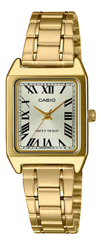 Reloj Casio Mujer Ltp-v007g-9budf Color De La Correa Acero Inoxidable