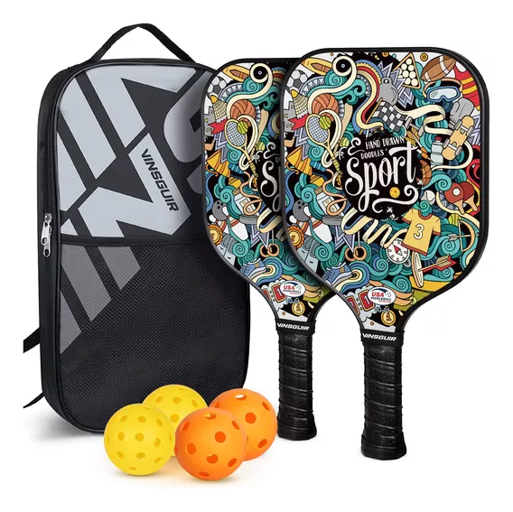 Vinsguir Pickleball Paddles Set Usapa Approved Pickleball P