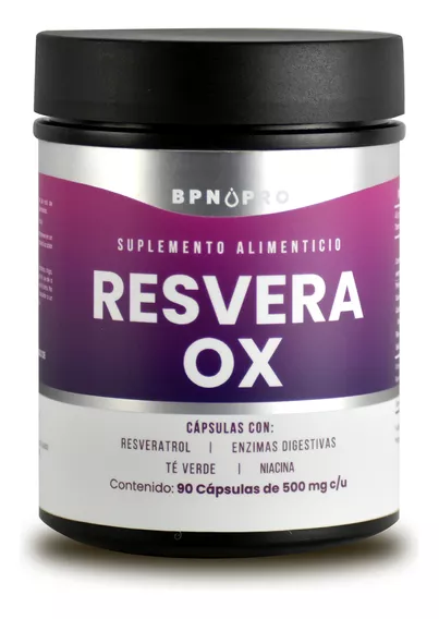 Resveratrol Antioxidantes Te Verde Niacina Enzimas Bpn Pro 