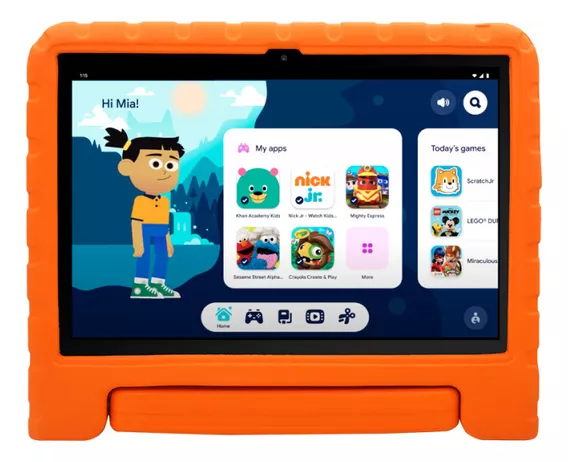 Tablet Multi Kid Pad Laranja 10.1 Pol 6gb Ram 128gb Nb425