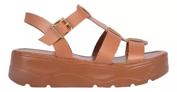 Sandalia Dama Plataforma Casual Marca Pink By Shoes 9743