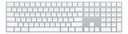 Teclado Apple Magic Keyboard con teclado numérico QWERTY inglês US cor branco