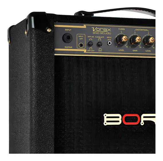 Amplificador Guitarra Borne Vorax 840 Studio C/ Interface Cor Preto/Dourado 110V/220V