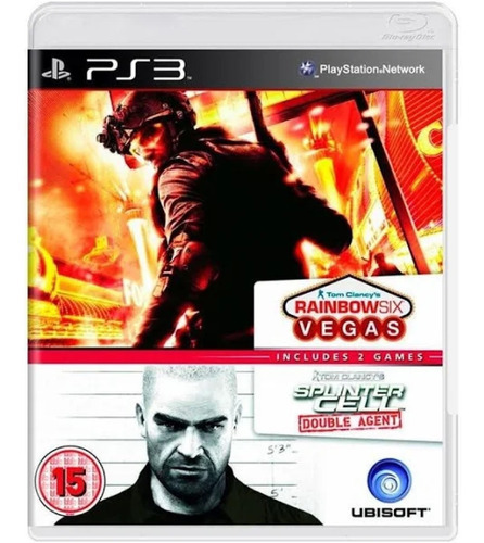 Jogo Splinter Cell Double Agent E Rainbow Six Vegas Ps3