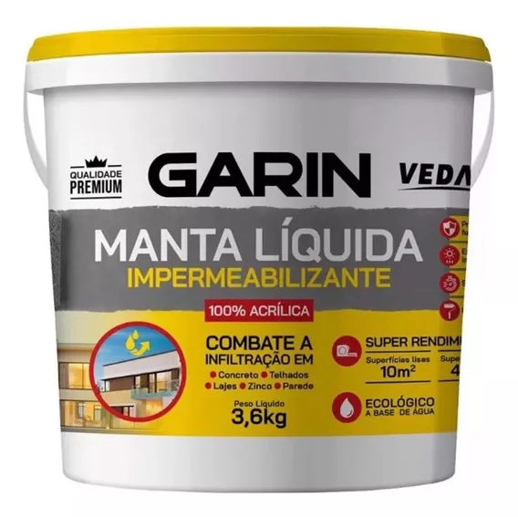 Garin Impermeabilizante Gris 3.6 L